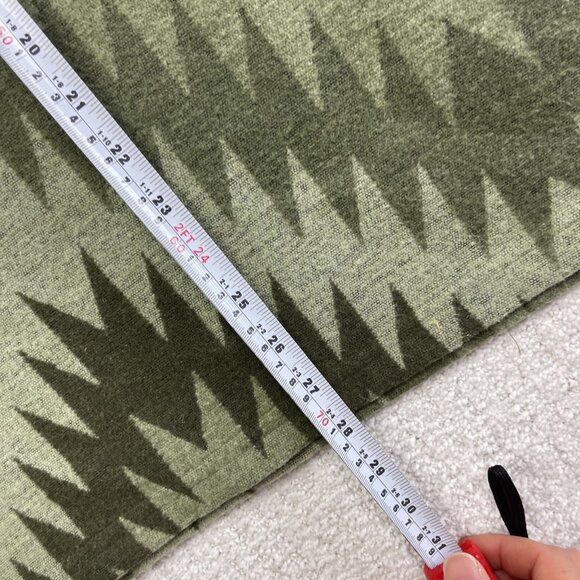 Hooké Mens Sz XS Apalachian Pullover Polar Fleece Green Aztec AOP Fishing Read - Picture 10 of 16